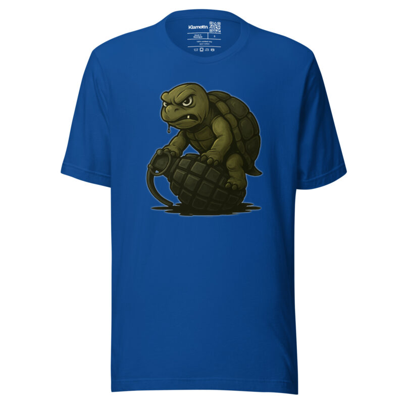 Wütende Schildkröte auf Granate Unisex-T-Shirt – T-Shirts – klamottn.de