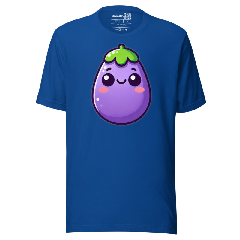 Kawaii Aubergine Unisex-T-Shirt – T-Shirts – klamottn.de