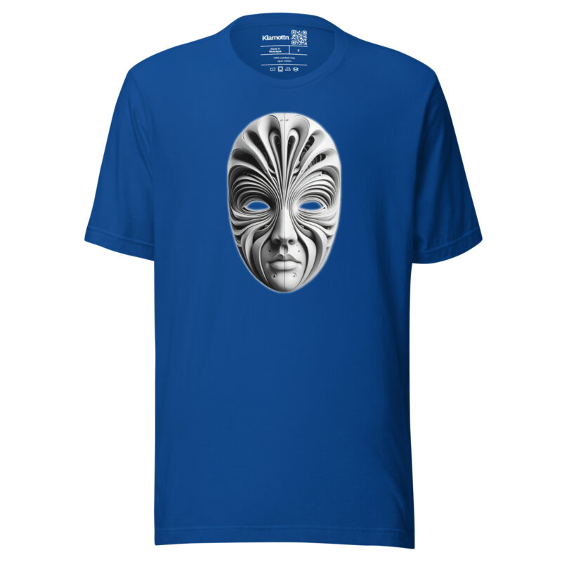 Futuristische Skulpturenmaske Unisex-T-Shirt – T-Shirts – klamottn.de