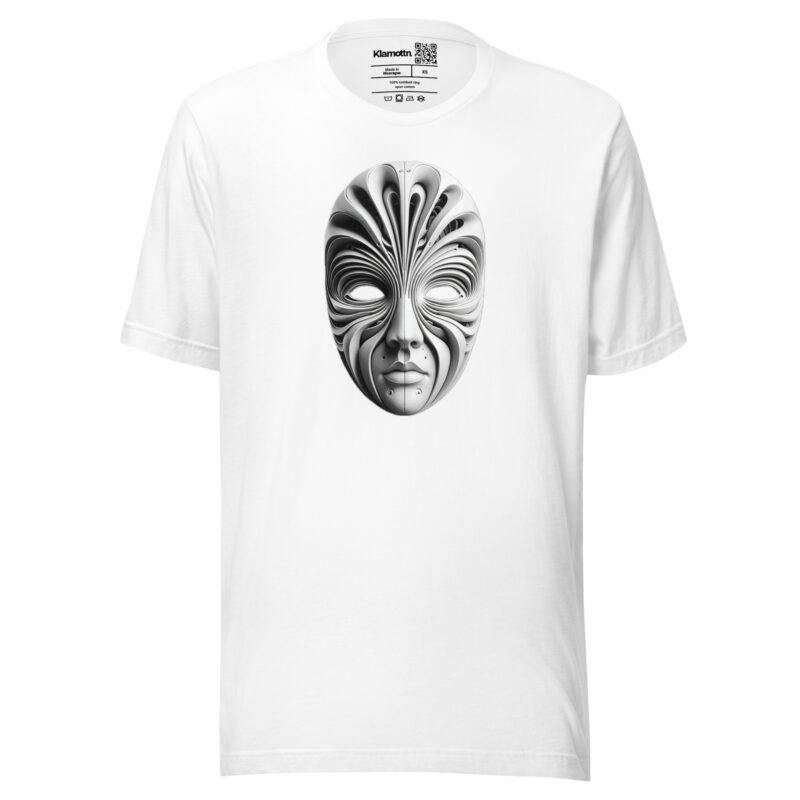Futuristische Skulpturenmaske Unisex-T-Shirt – T-Shirts – klamottn.de