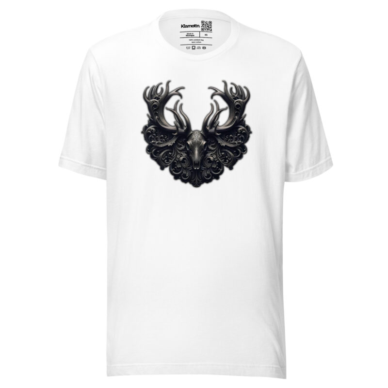 Mystischer Hirschschädel Unisex-T-Shirt – T-Shirts – klamottn.de