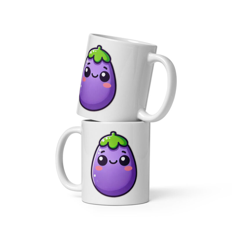 Kawaii Aubergine Tasse – Home & Living – klamottn.de