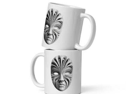 Futuristische Skulpturenmaske Tasse – Home & Living – klamottn.de Futuristische Skulpturenmaske Tasse – Home & Living – klamottn.de