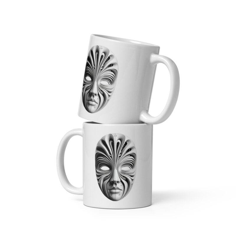 Futuristische Skulpturenmaske Tasse – Home & Living – klamottn.de