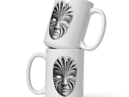 Futuristische Skulpturenmaske Tasse – Home & Living – klamottn.de Futuristische Skulpturenmaske Tasse – Home & Living – klamottn.de