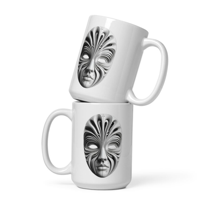 Futuristische Skulpturenmaske Tasse – Home & Living – klamottn.de