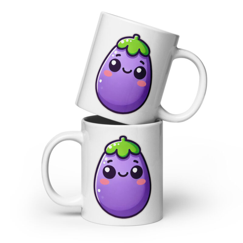 Kawaii Aubergine Tasse – Home & Living – klamottn.de