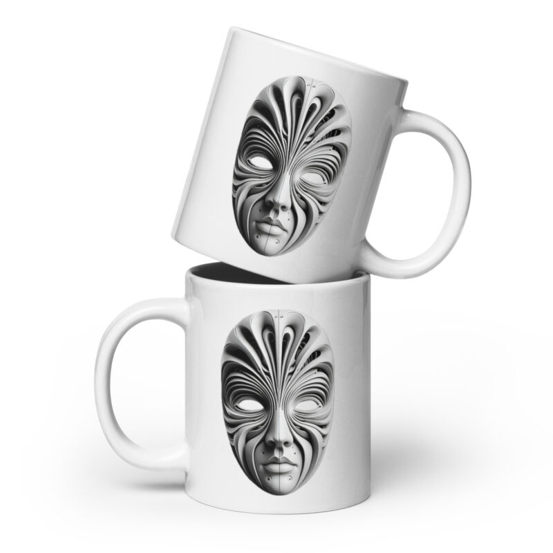 Futuristische Skulpturenmaske Tasse – Home & Living – klamottn.de