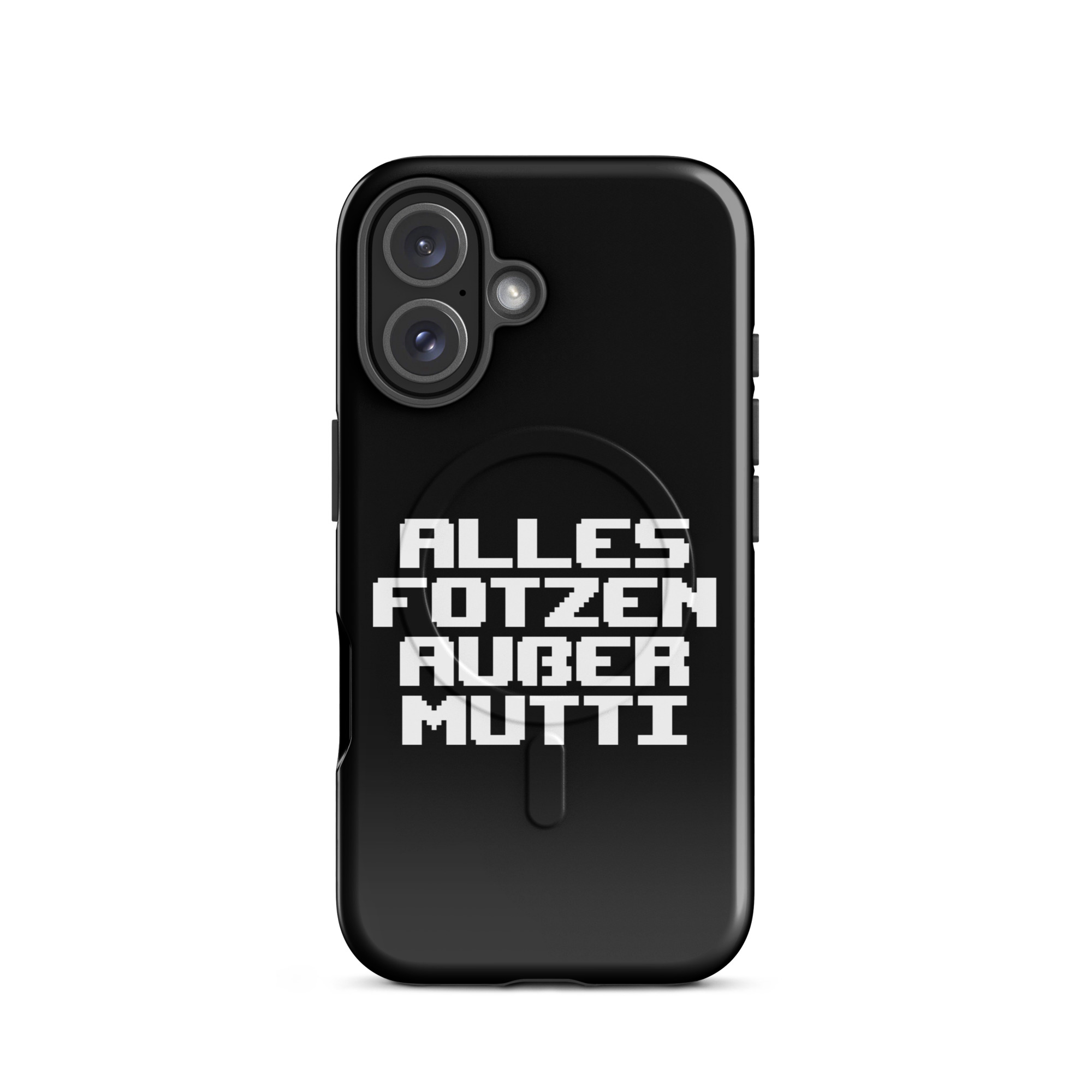 Alles Fotzen außer Mutti Hardcase iPhone®-Hülle mit MagSafe® – Accessoires – klamottn.de Alles Fotzen außer Mutti Hardcase iPhone®-Hülle mit MagSafe® – Accessoires – klamottn.de