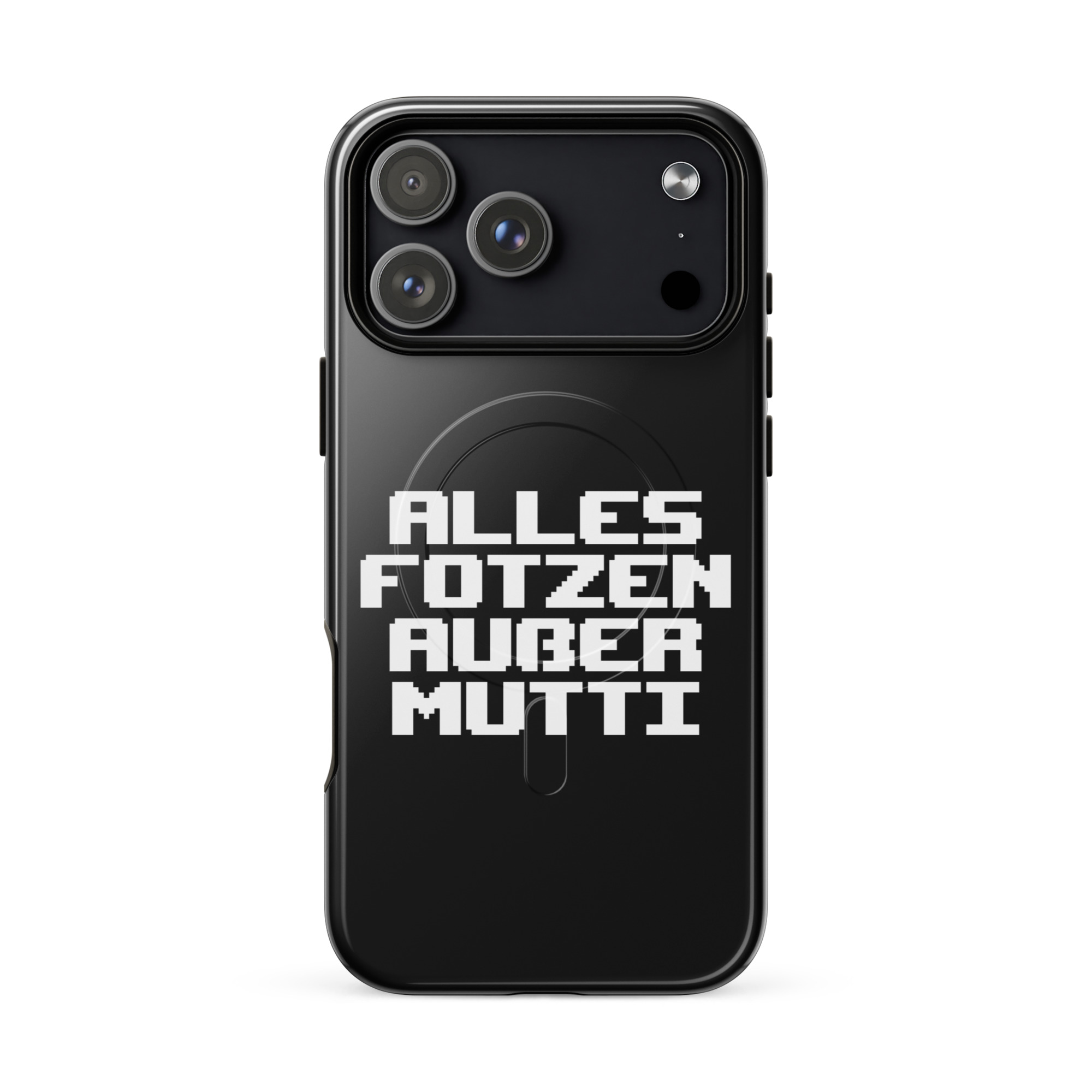 Alles Fotzen außer Mutti Hardcase iPhone®-Hülle mit MagSafe® – Accessoires – klamottn.de Alles Fotzen außer Mutti Hardcase iPhone®-Hülle mit MagSafe® – Accessoires – klamottn.de