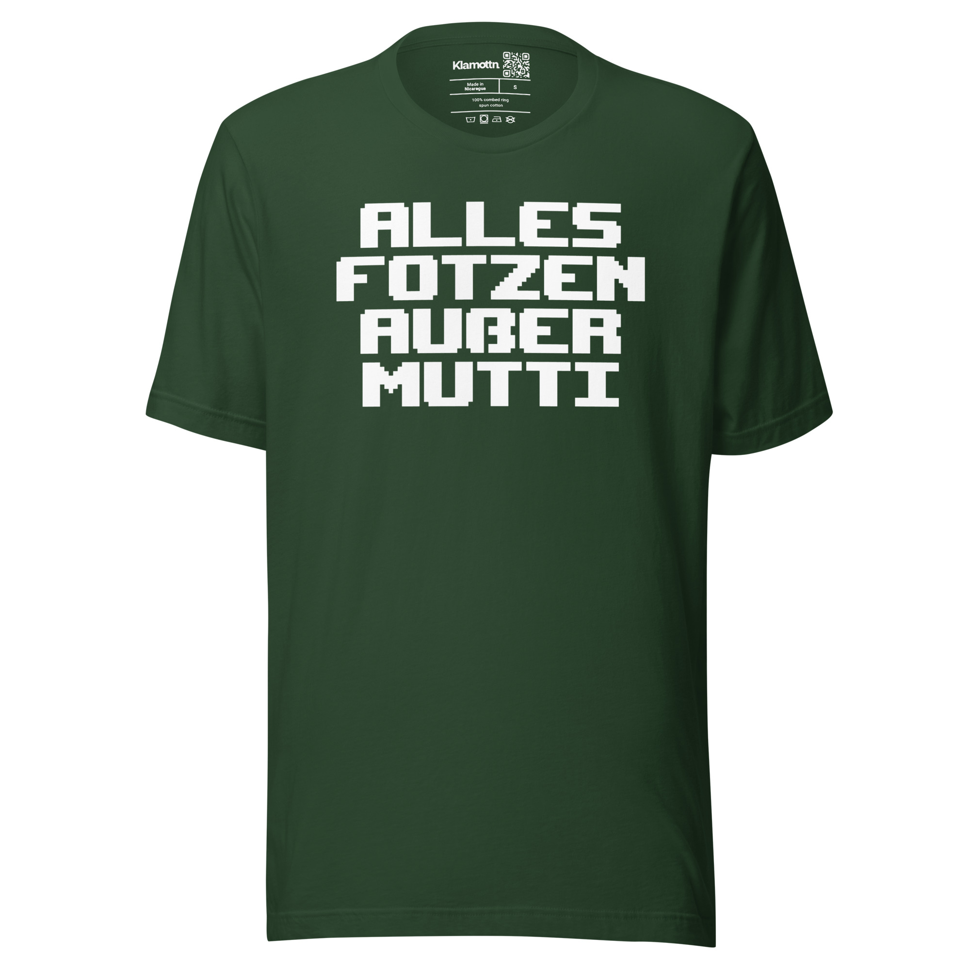 Alles Fotzen außer Mutti Unisex-T-Shirt – T-Shirts – klamottn.de Alles Fotzen außer Mutti Unisex-T-Shirt – T-Shirts – klamottn.de