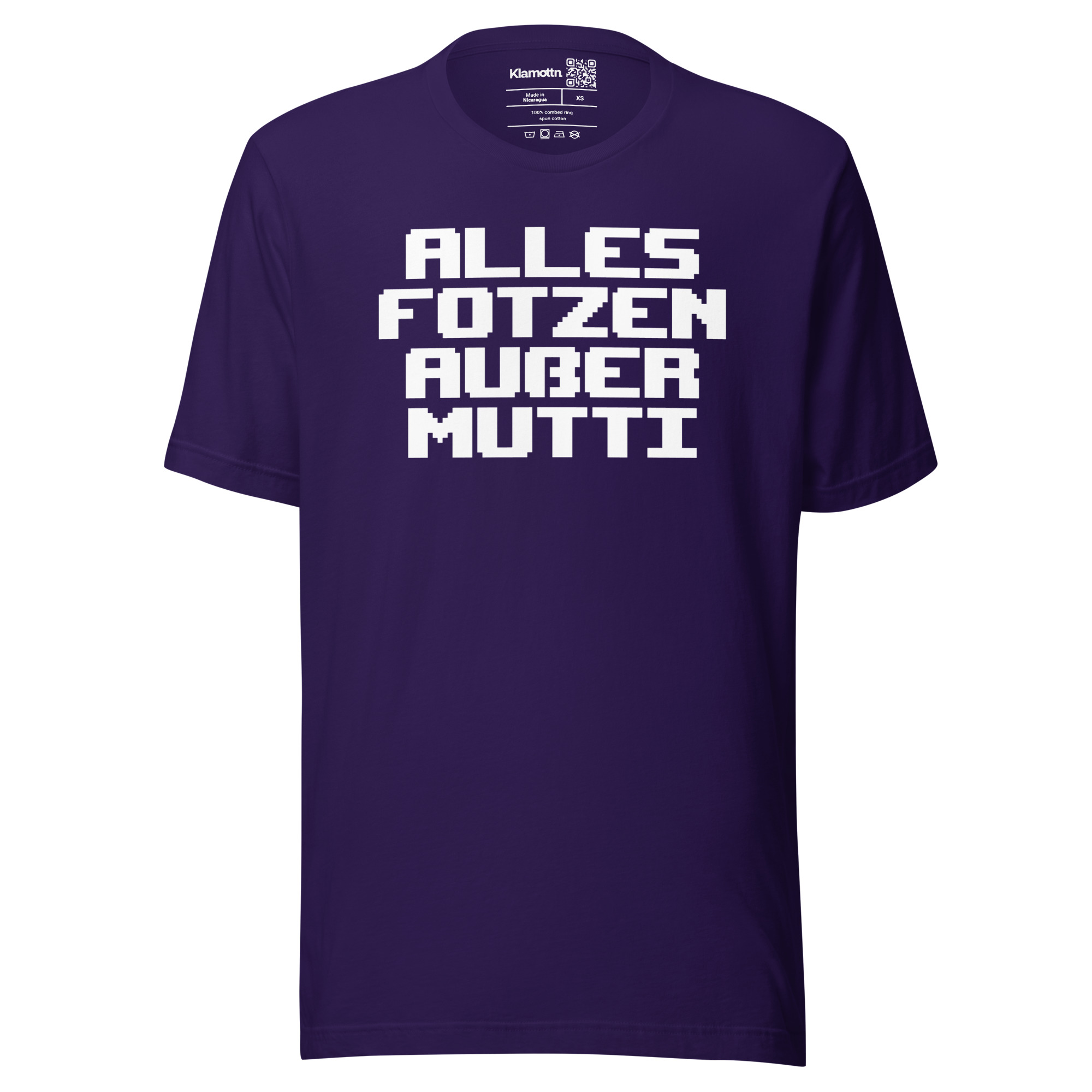 Alles Fotzen außer Mutti Unisex-T-Shirt – T-Shirts – klamottn.de Alles Fotzen außer Mutti Unisex-T-Shirt – T-Shirts – klamottn.de