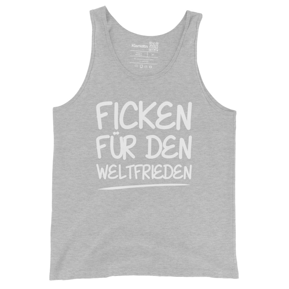 Ficken für den Weltfrieden Unisex-Tank-Top – Tank Tops – klamottn.de Ficken für den Weltfrieden Unisex-Tank-Top – Tank Tops – klamottn.de