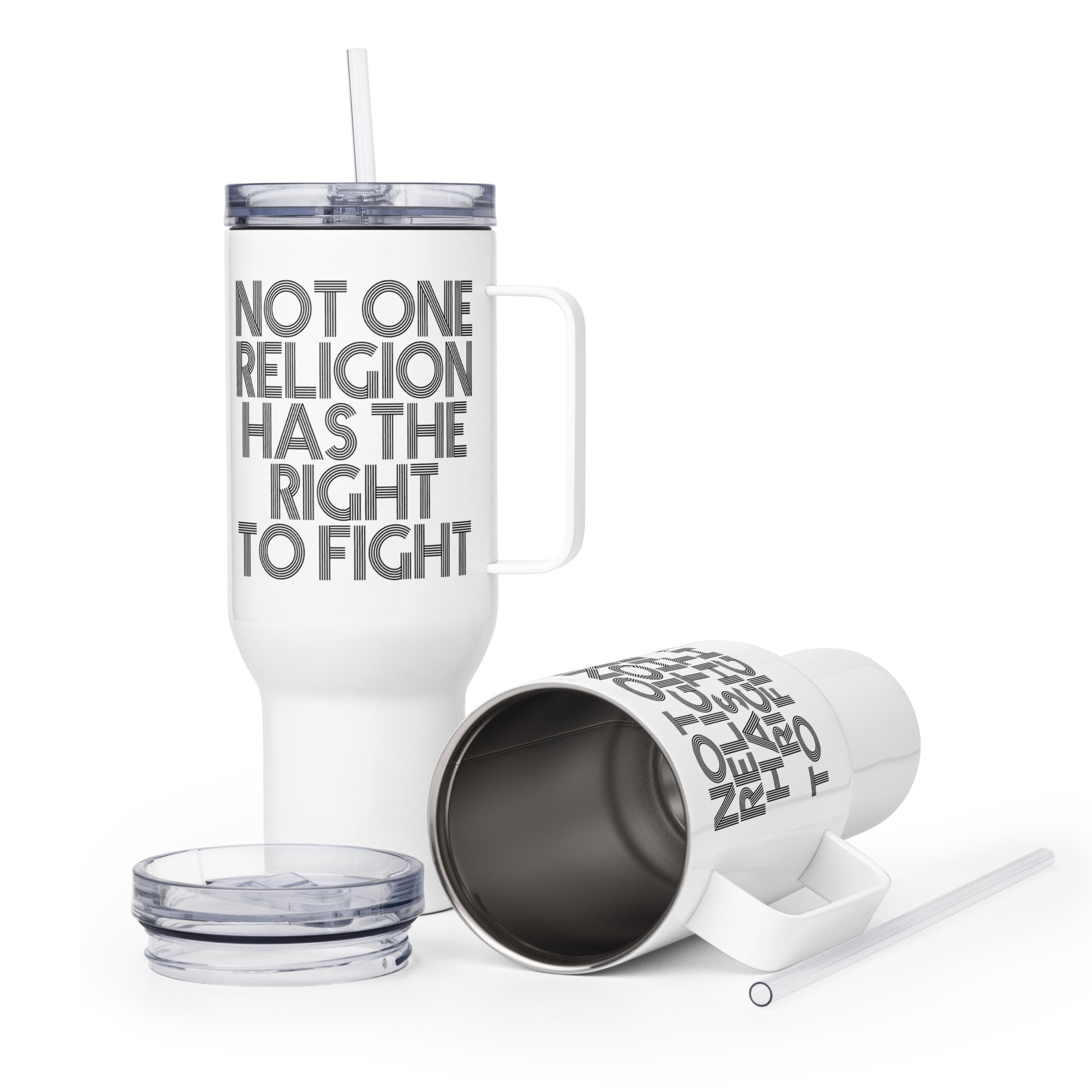 Not one Religion has the Right to Fight Thermobecher – Accessoires – klamottn.de Not one Religion has the Right to Fight Thermobecher – Accessoires – klamottn.de