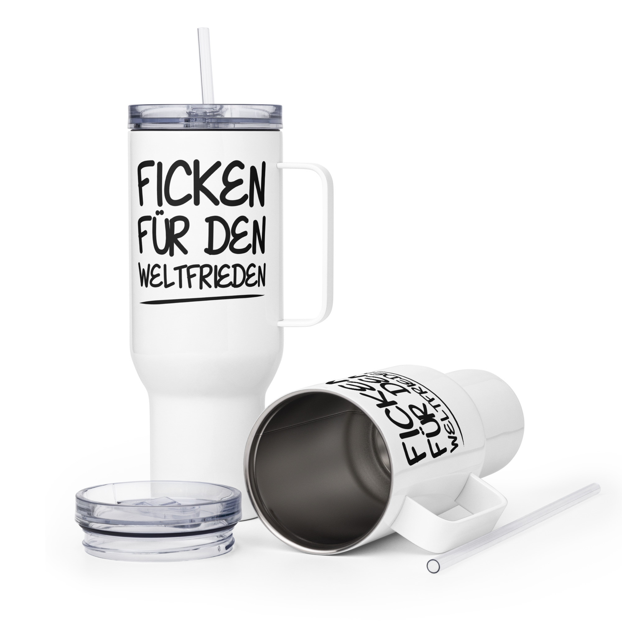 Ficken für den Weltfrieden Thermobecher – Accessoires – klamottn.de Ficken für den Weltfrieden Thermobecher – Accessoires – klamottn.de