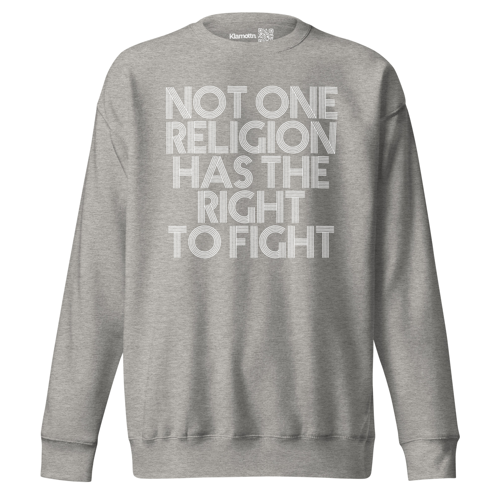 Not one Religion has the Right to Fight Unisex-Premium-Pullover – Sweatshirts – klamottn.de Not one Religion has the Right to Fight Unisex-Premium-Pullover – Sweatshirts – klamottn.de
