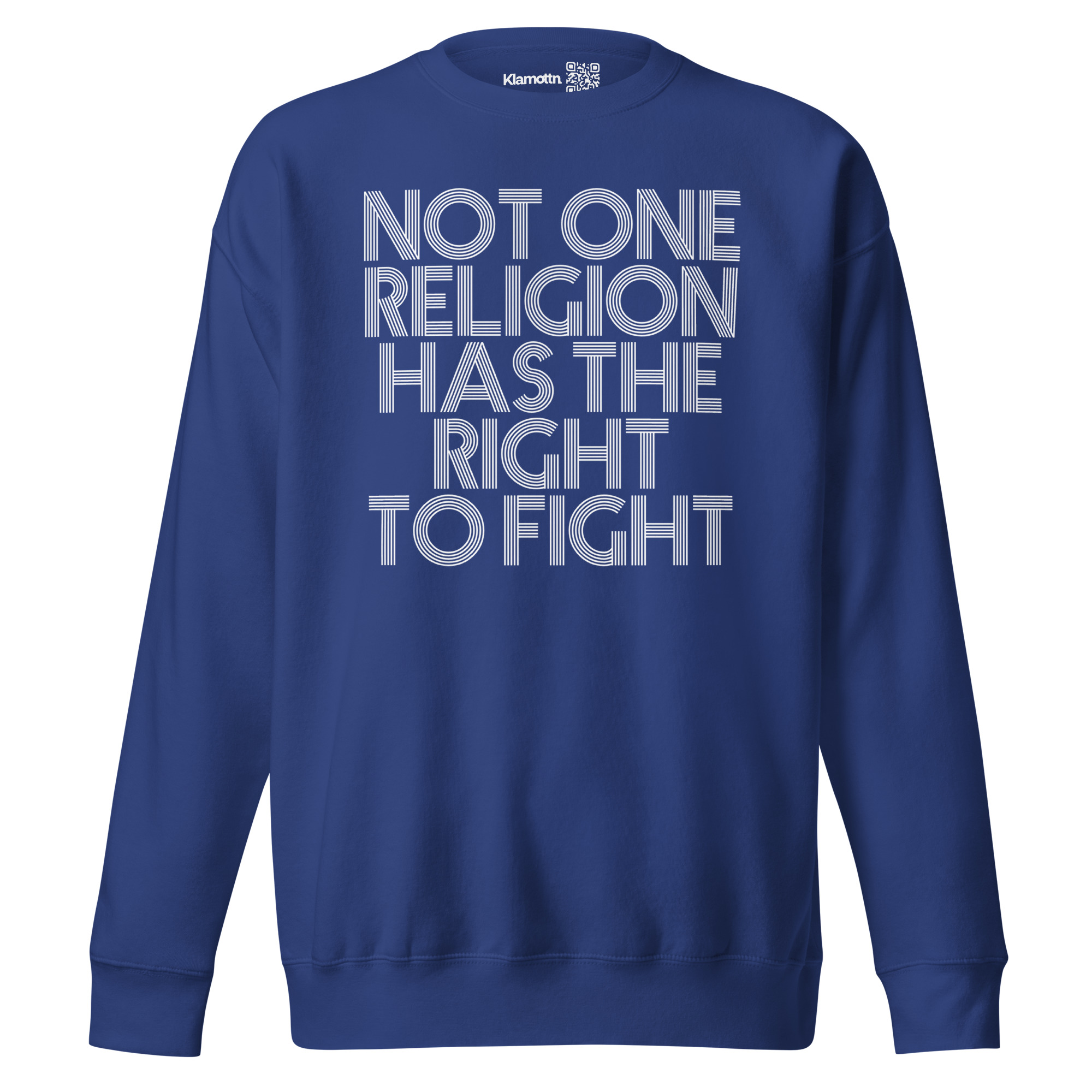 Not one Religion has the Right to Fight Unisex-Premium-Pullover – Sweatshirts – klamottn.de Not one Religion has the Right to Fight Unisex-Premium-Pullover – Sweatshirts – klamottn.de