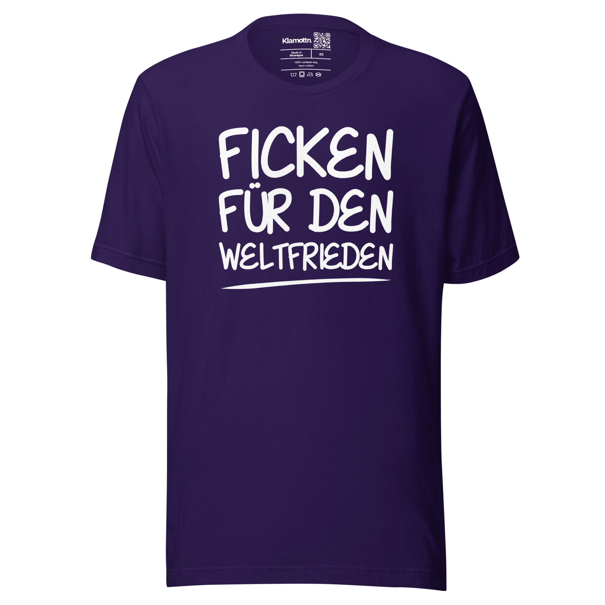 Ficken für den Weltfrieden Unisex-T-Shirt – T-Shirts – klamottn.de Ficken für den Weltfrieden Unisex-T-Shirt – T-Shirts – klamottn.de