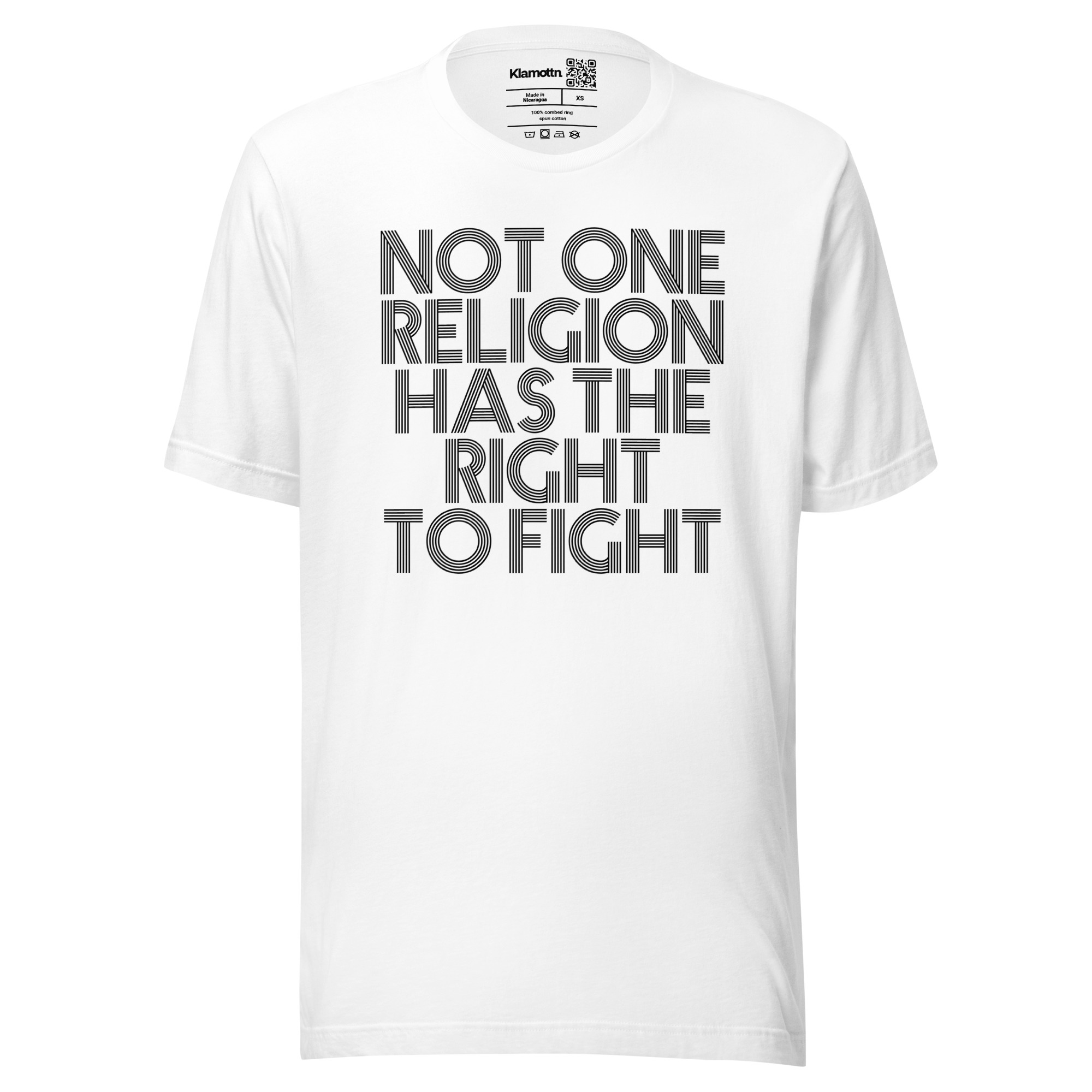 Not one Religion has the Right to Fight Unisex-T-Shirt – T-Shirts – klamottn.de Not one Religion has the Right to Fight Unisex-T-Shirt – T-Shirts – klamottn.de