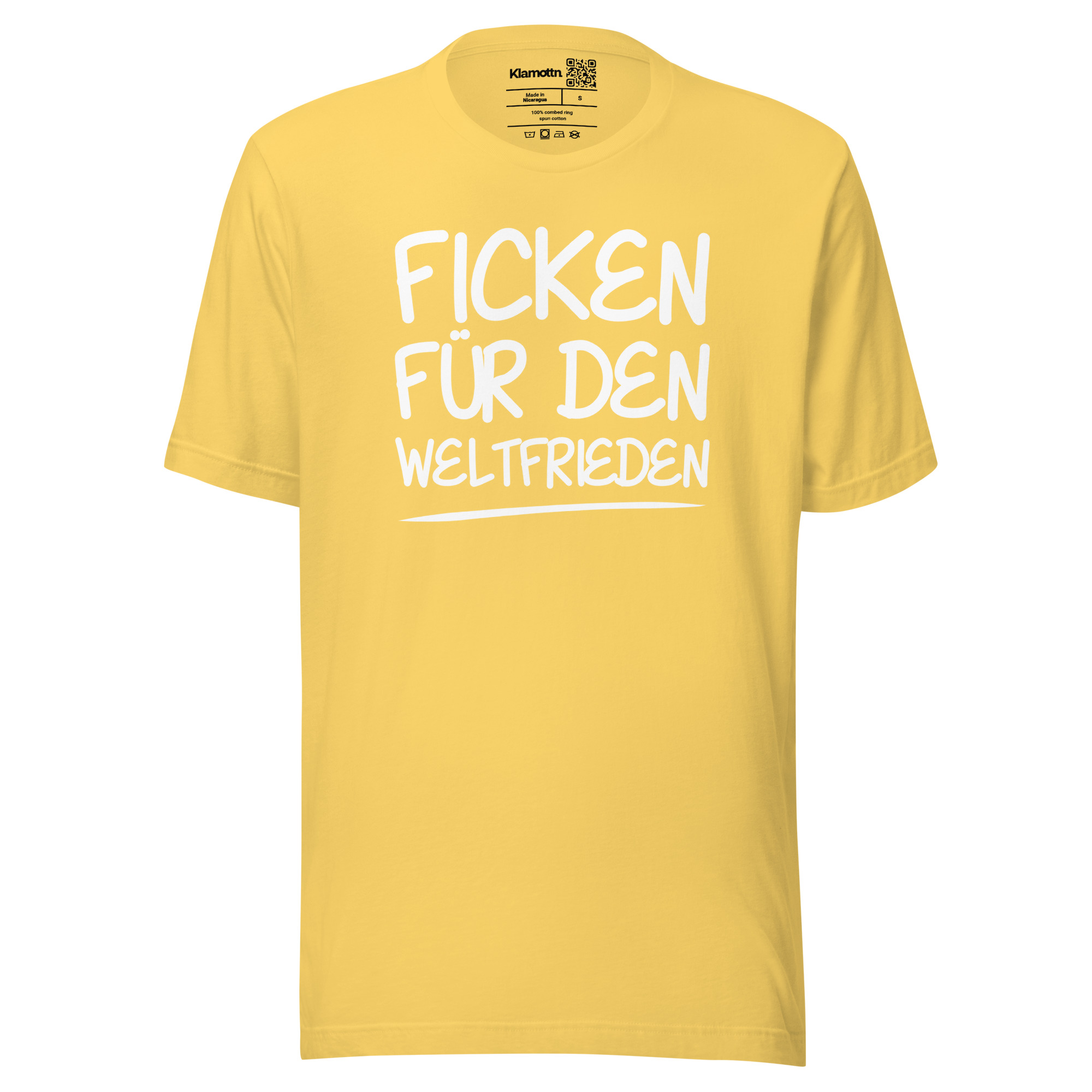 Ficken für den Weltfrieden Unisex-T-Shirt – T-Shirts – klamottn.de Ficken für den Weltfrieden Unisex-T-Shirt – T-Shirts – klamottn.de