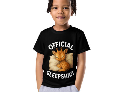 Official Sleepshirt Giraffe Unisex-T-Shirt mit Rundhalsausschnitt für Kinder – T-Shirts – klamottn.de