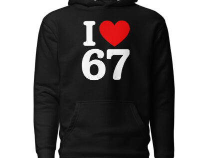 I Love 67 Unisex-Kapuzenpullover – Hoodies – klamottn.de