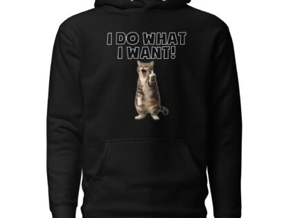 I do what I want Katze Unisex-Kapuzenpullover – Hoodies – klamottn.de