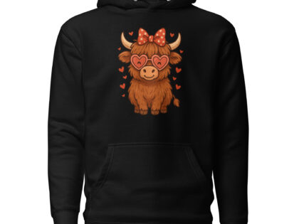 Valentinstag Highland Kuh Unisex-Kapuzenpullover – Hoodies – klamottn.de
