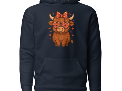 Valentinstag Highland Kuh Unisex-Kapuzenpullover – Hoodies – klamottn.de