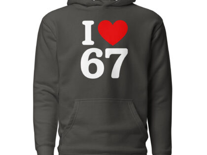 I Love 67 Unisex-Kapuzenpullover – Hoodies – klamottn.de