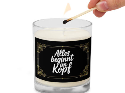 Alles beginnt im Kopf Kerze – Home & Living – klamottn.de