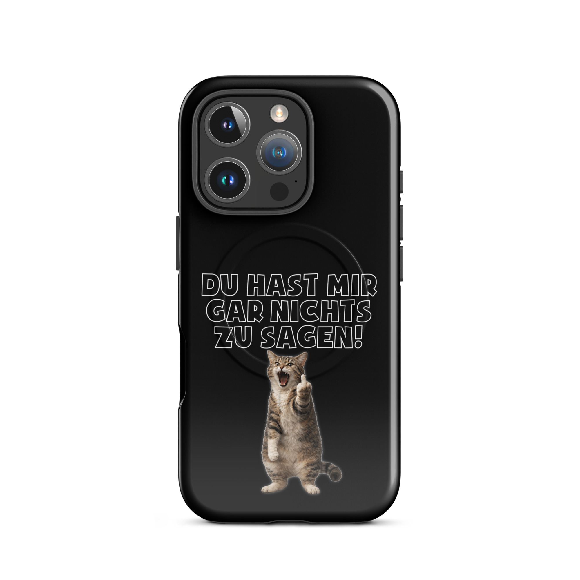 Du hast mir gar nichts zu sagen Katze Hardcase iPhone®-Hülle mit MagSafe® – Accessoires – klamottn.de Du hast mir gar nichts zu sagen Katze Hardcase iPhone®-Hülle mit MagSafe® – Accessoires – klamottn.de