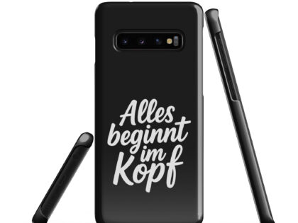 Alles beginnt im Kopf Snapcase Samsung®-Hülle – Accessoires – klamottn.de Alles beginnt im Kopf Snapcase Samsung®-Hülle – Accessoires – klamottn.de