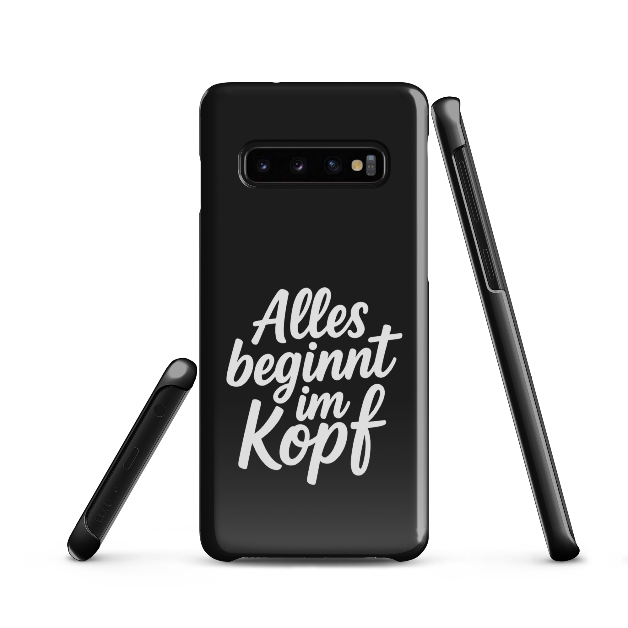 Alles beginnt im Kopf Snapcase Samsung®-Hülle – Accessoires – klamottn.de Alles beginnt im Kopf Snapcase Samsung®-Hülle – Accessoires – klamottn.de