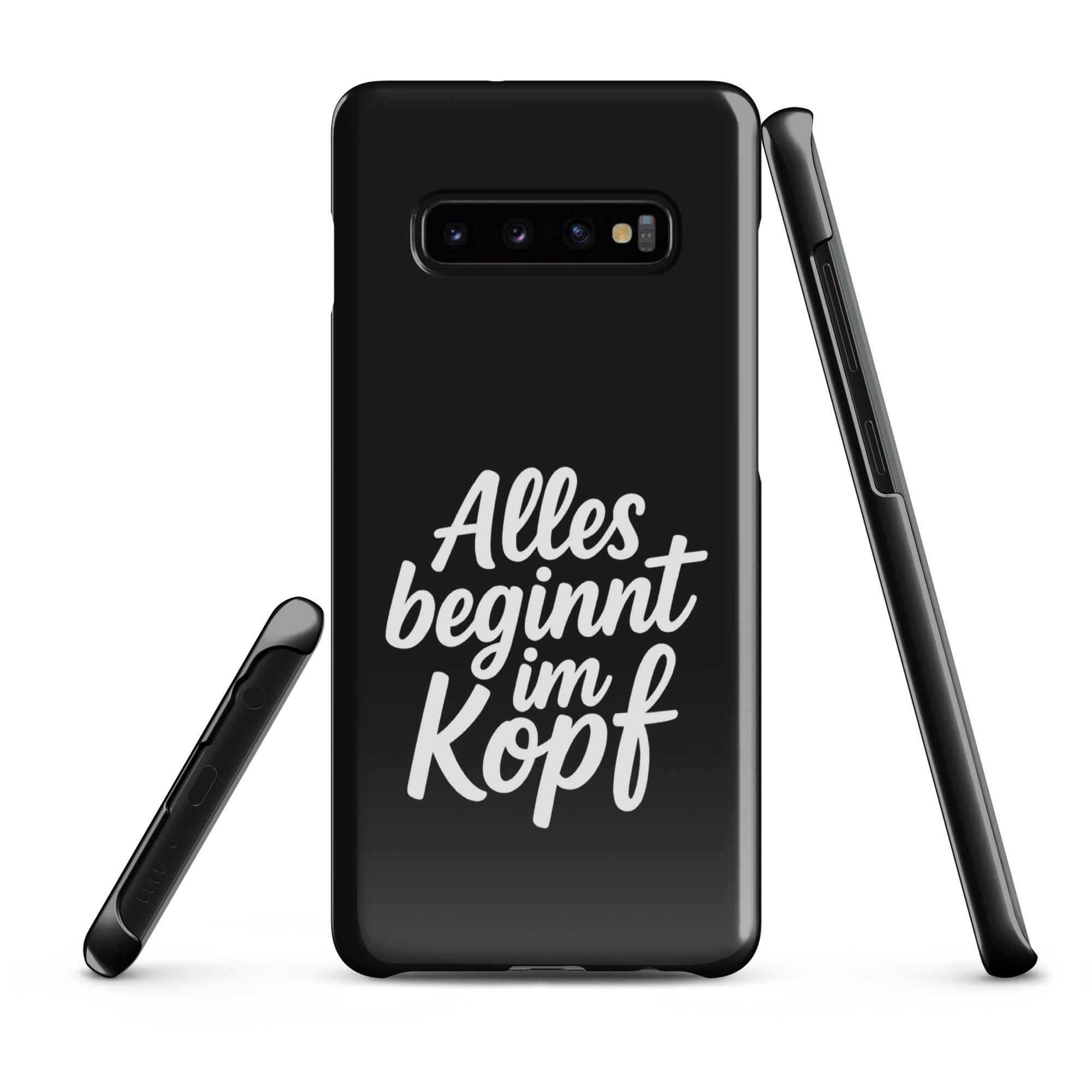 Alles beginnt im Kopf Snapcase Samsung®-Hülle – Accessoires – klamottn.de Alles beginnt im Kopf Snapcase Samsung®-Hülle – Accessoires – klamottn.de