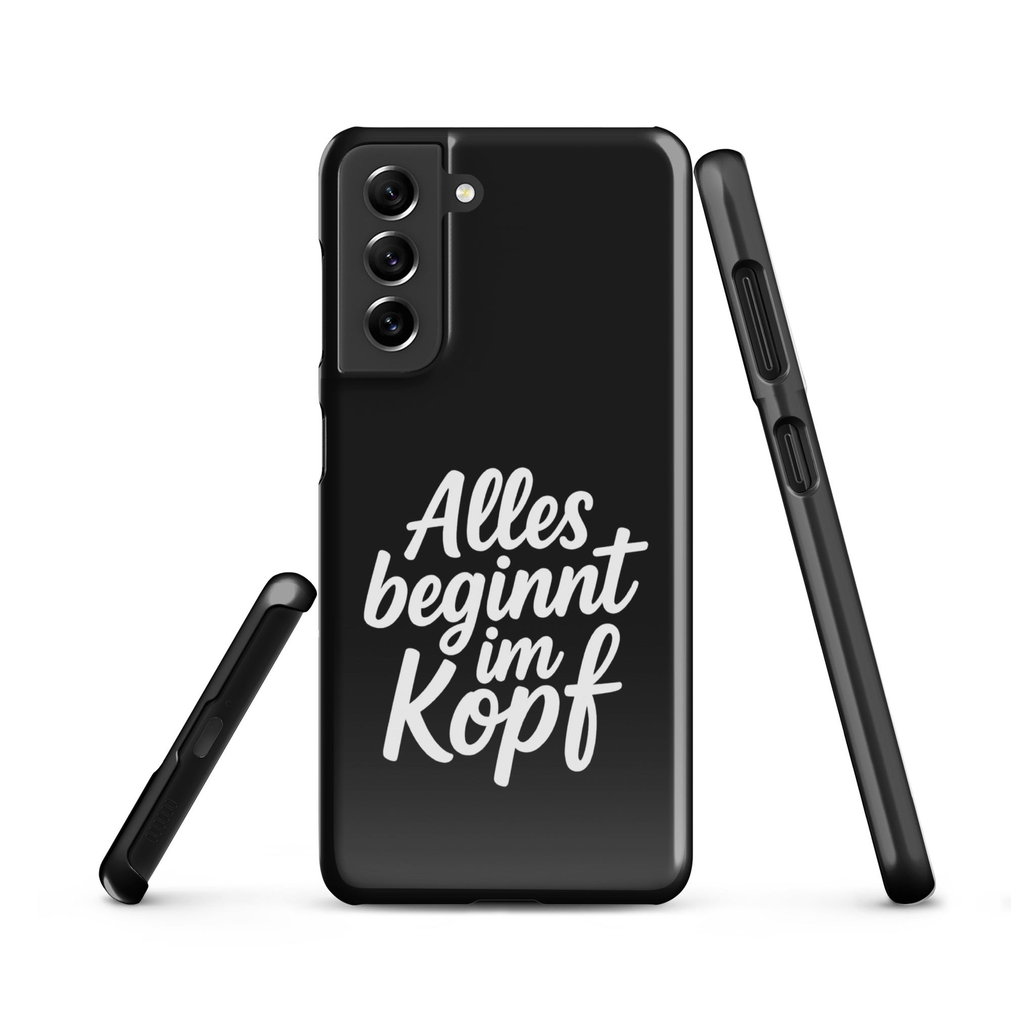 Alles beginnt im Kopf Snapcase Samsung®-Hülle – Accessoires – klamottn.de Alles beginnt im Kopf Snapcase Samsung®-Hülle – Accessoires – klamottn.de
