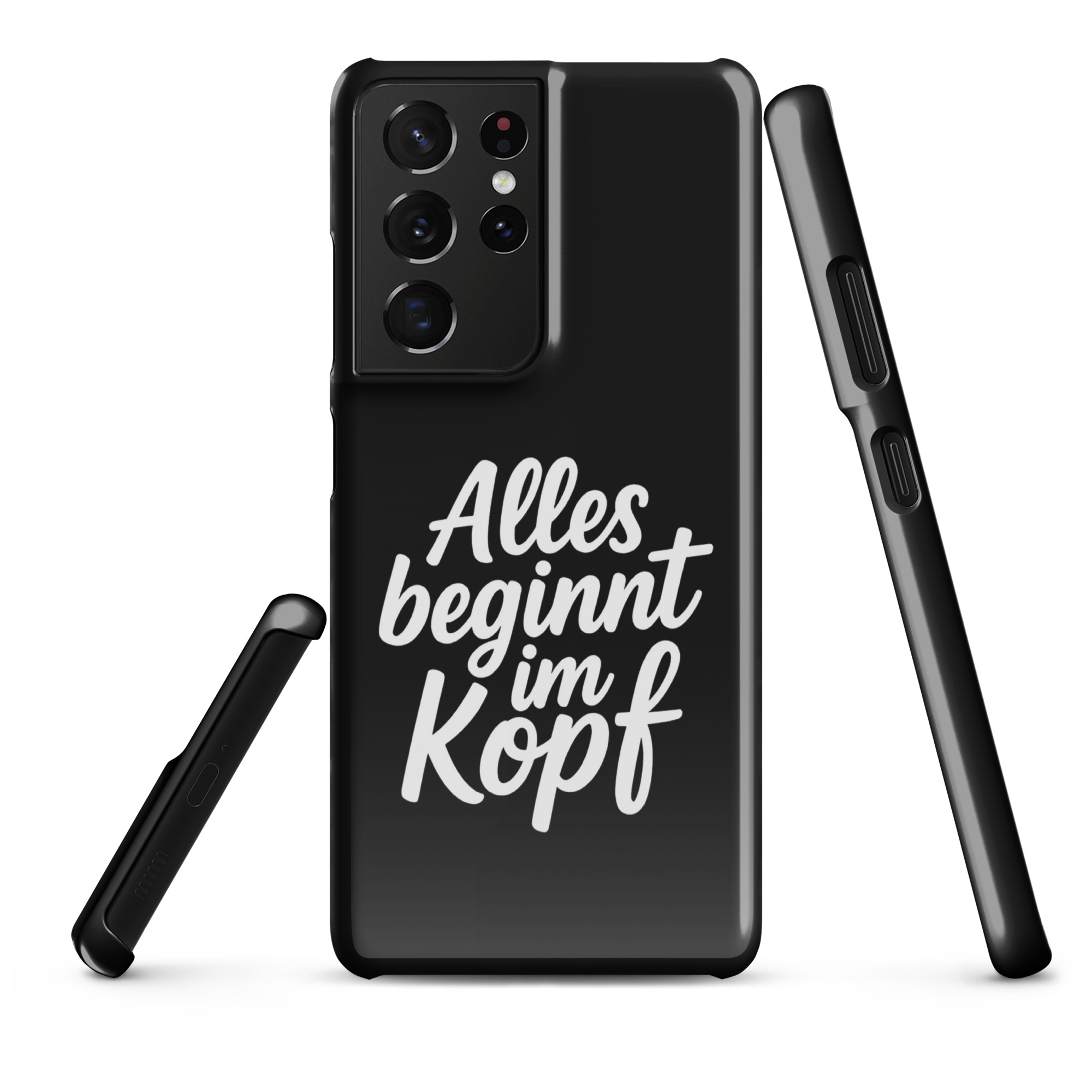 Alles beginnt im Kopf Snapcase Samsung®-Hülle – Accessoires – klamottn.de Alles beginnt im Kopf Snapcase Samsung®-Hülle – Accessoires – klamottn.de