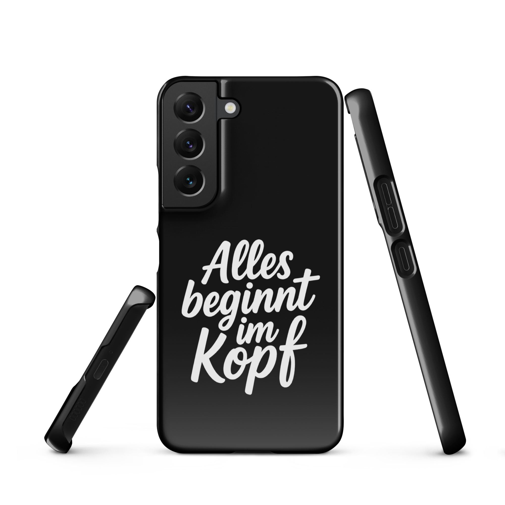 Alles beginnt im Kopf Snapcase Samsung®-Hülle – Accessoires – klamottn.de Alles beginnt im Kopf Snapcase Samsung®-Hülle – Accessoires – klamottn.de
