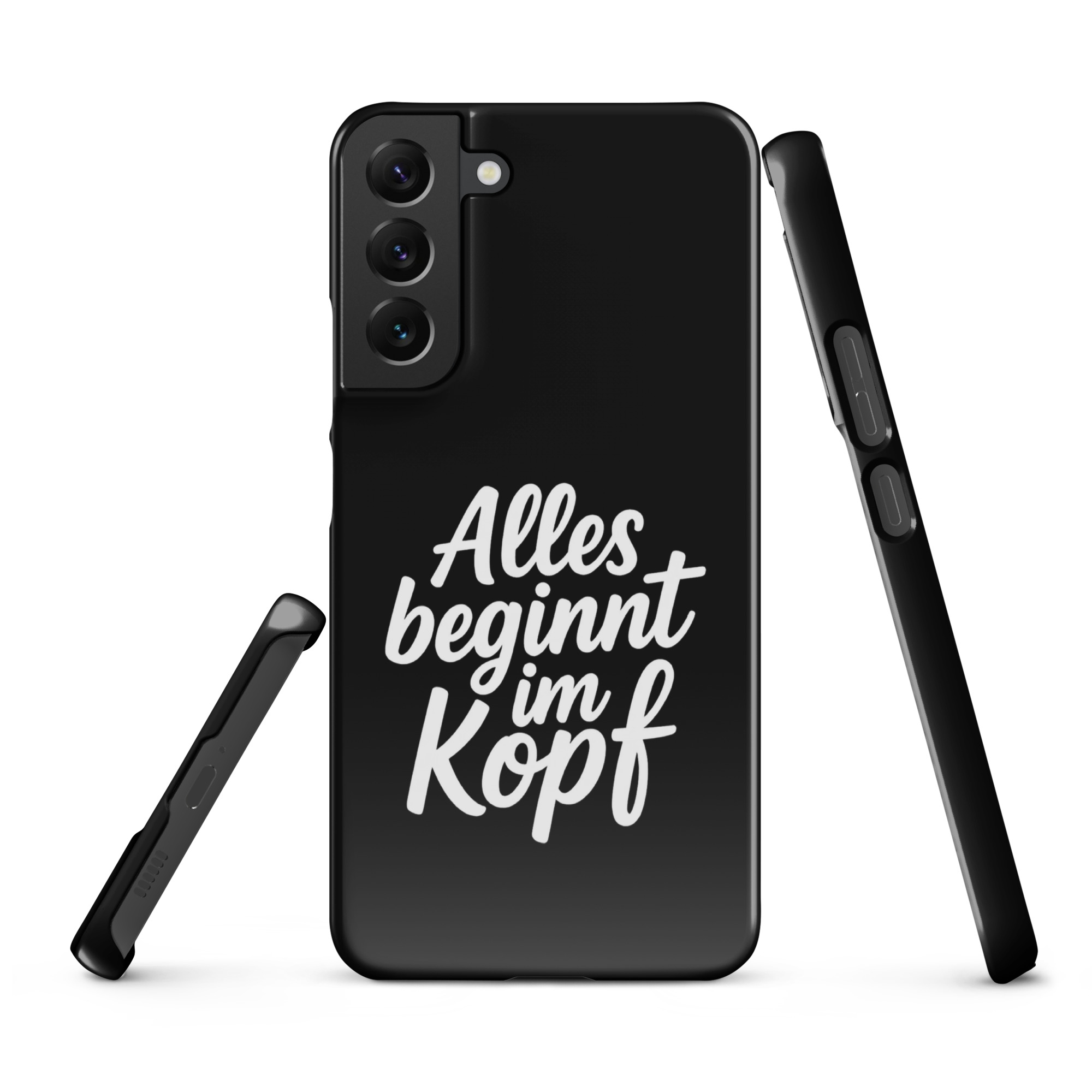 Alles beginnt im Kopf Snapcase Samsung®-Hülle – Accessoires – klamottn.de Alles beginnt im Kopf Snapcase Samsung®-Hülle – Accessoires – klamottn.de
