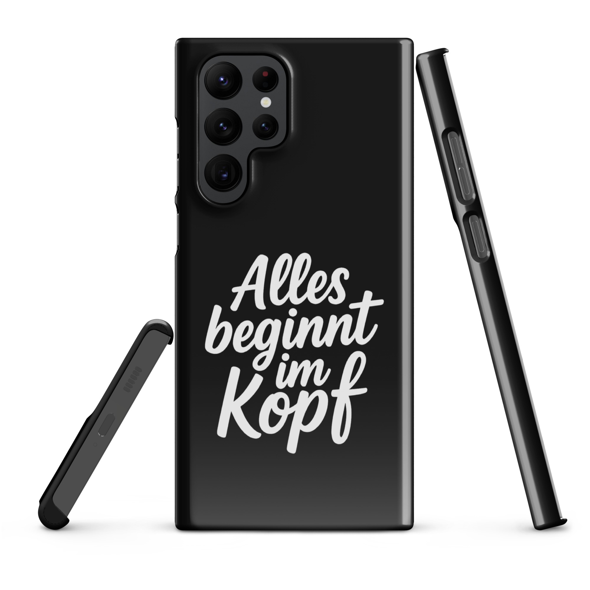 Alles beginnt im Kopf Snapcase Samsung®-Hülle – Accessoires – klamottn.de Alles beginnt im Kopf Snapcase Samsung®-Hülle – Accessoires – klamottn.de