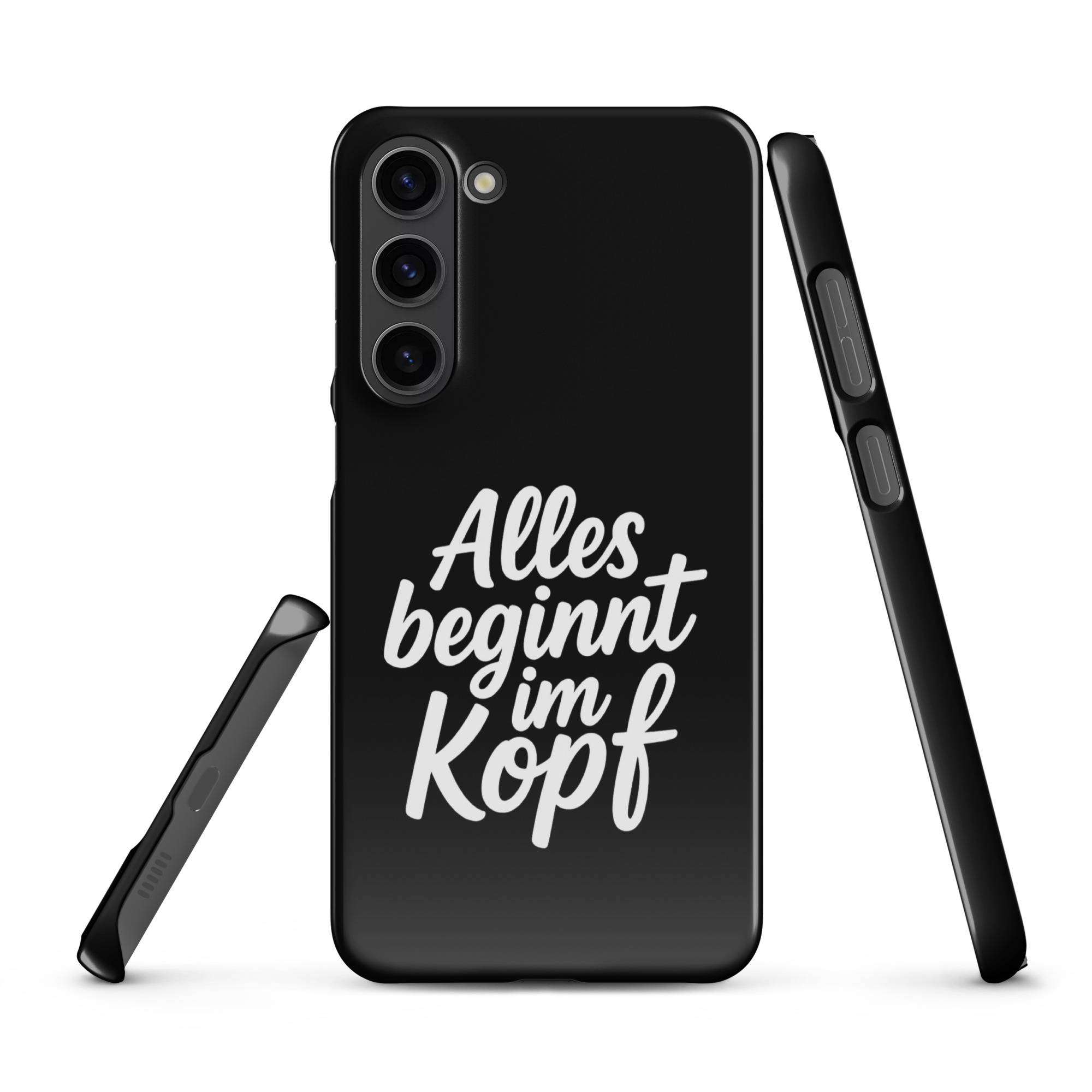 Alles beginnt im Kopf Snapcase Samsung®-Hülle – Accessoires – klamottn.de Alles beginnt im Kopf Snapcase Samsung®-Hülle – Accessoires – klamottn.de