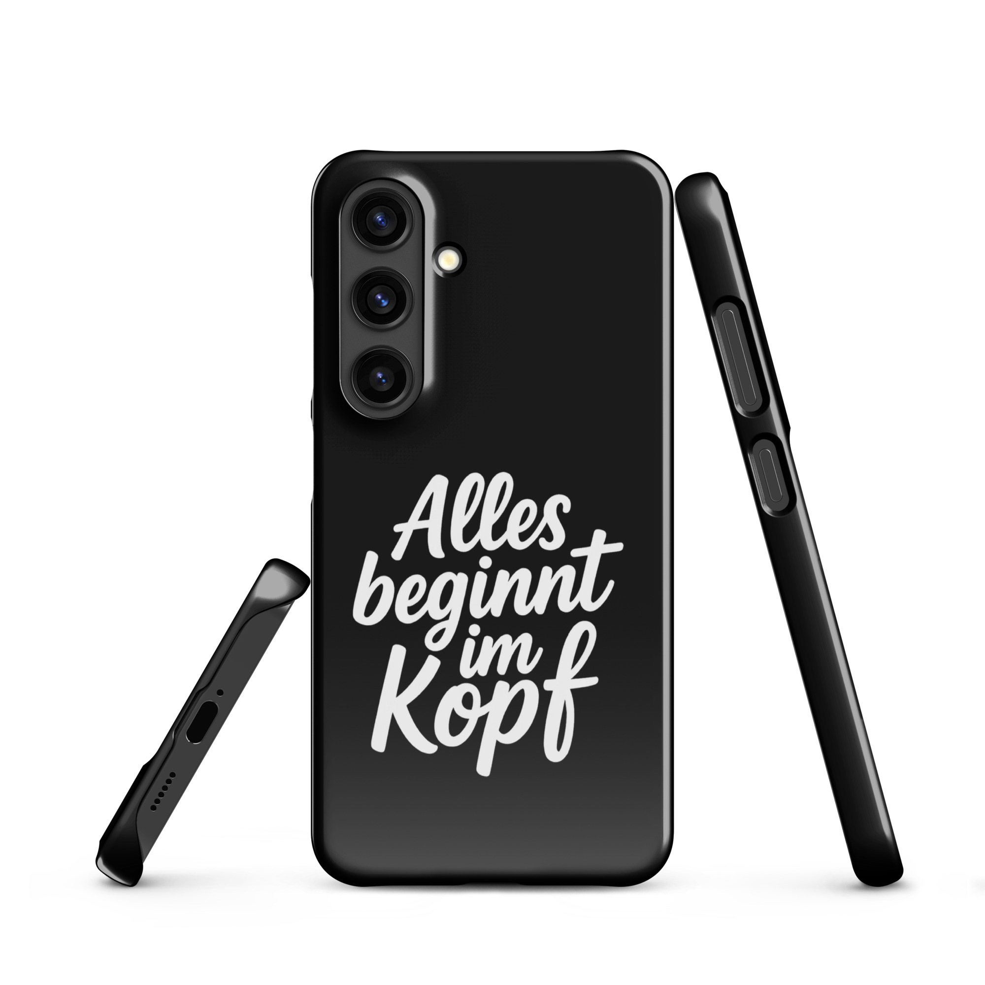 Alles beginnt im Kopf Snapcase Samsung®-Hülle – Accessoires – klamottn.de Alles beginnt im Kopf Snapcase Samsung®-Hülle – Accessoires – klamottn.de
