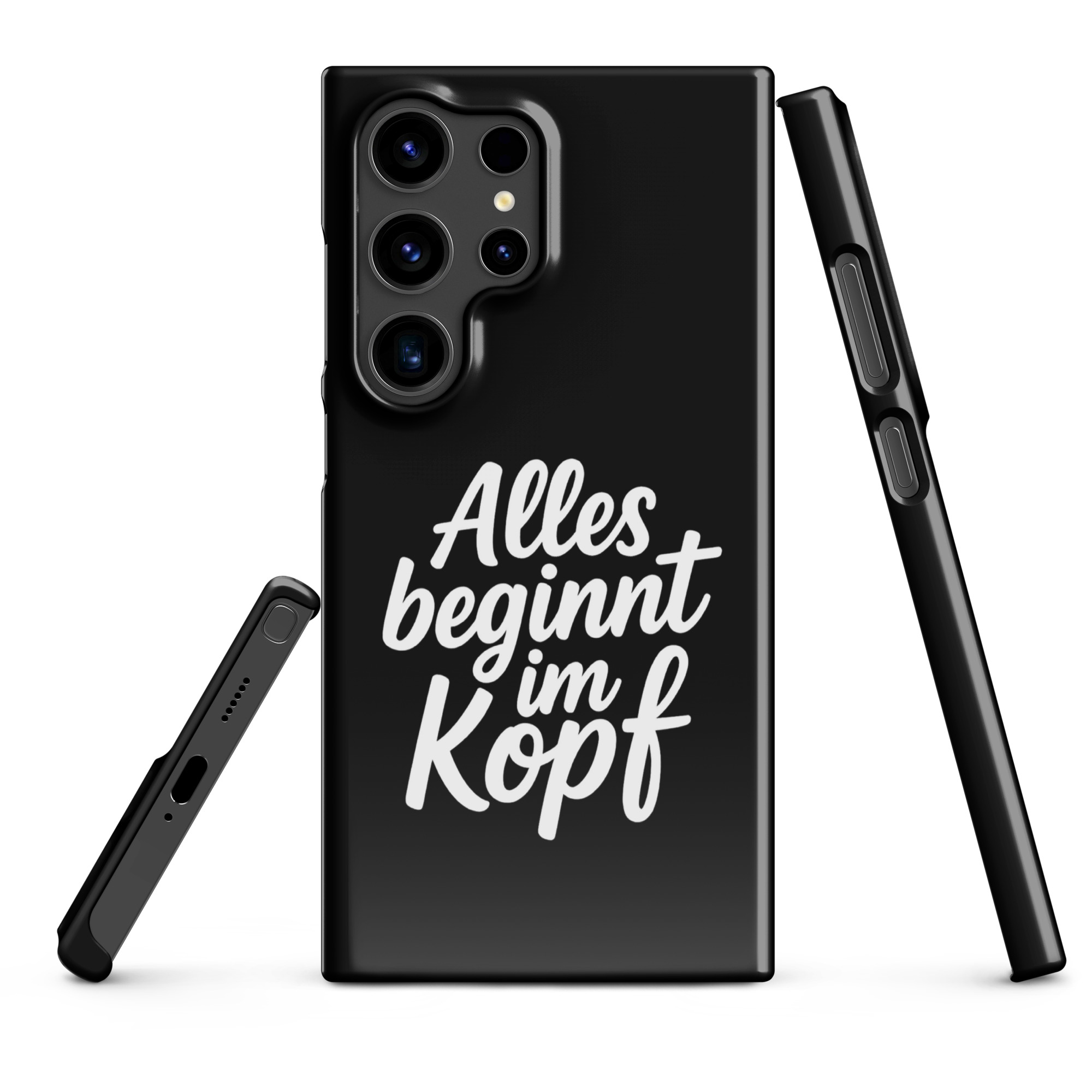 Alles beginnt im Kopf Snapcase Samsung®-Hülle – Accessoires – klamottn.de Alles beginnt im Kopf Snapcase Samsung®-Hülle – Accessoires – klamottn.de