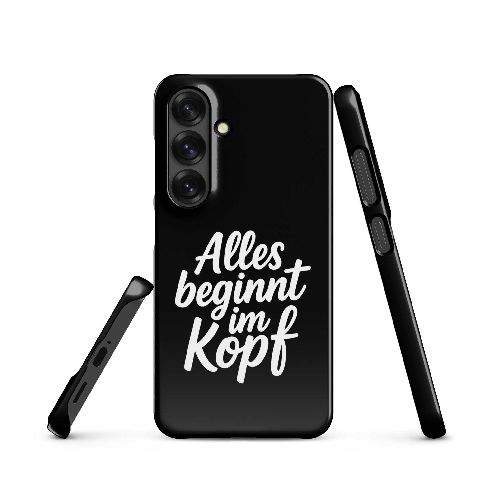 Alles beginnt im Kopf Snapcase Samsung®-Hülle – Accessoires – klamottn.de Alles beginnt im Kopf Snapcase Samsung®-Hülle – Accessoires – klamottn.de