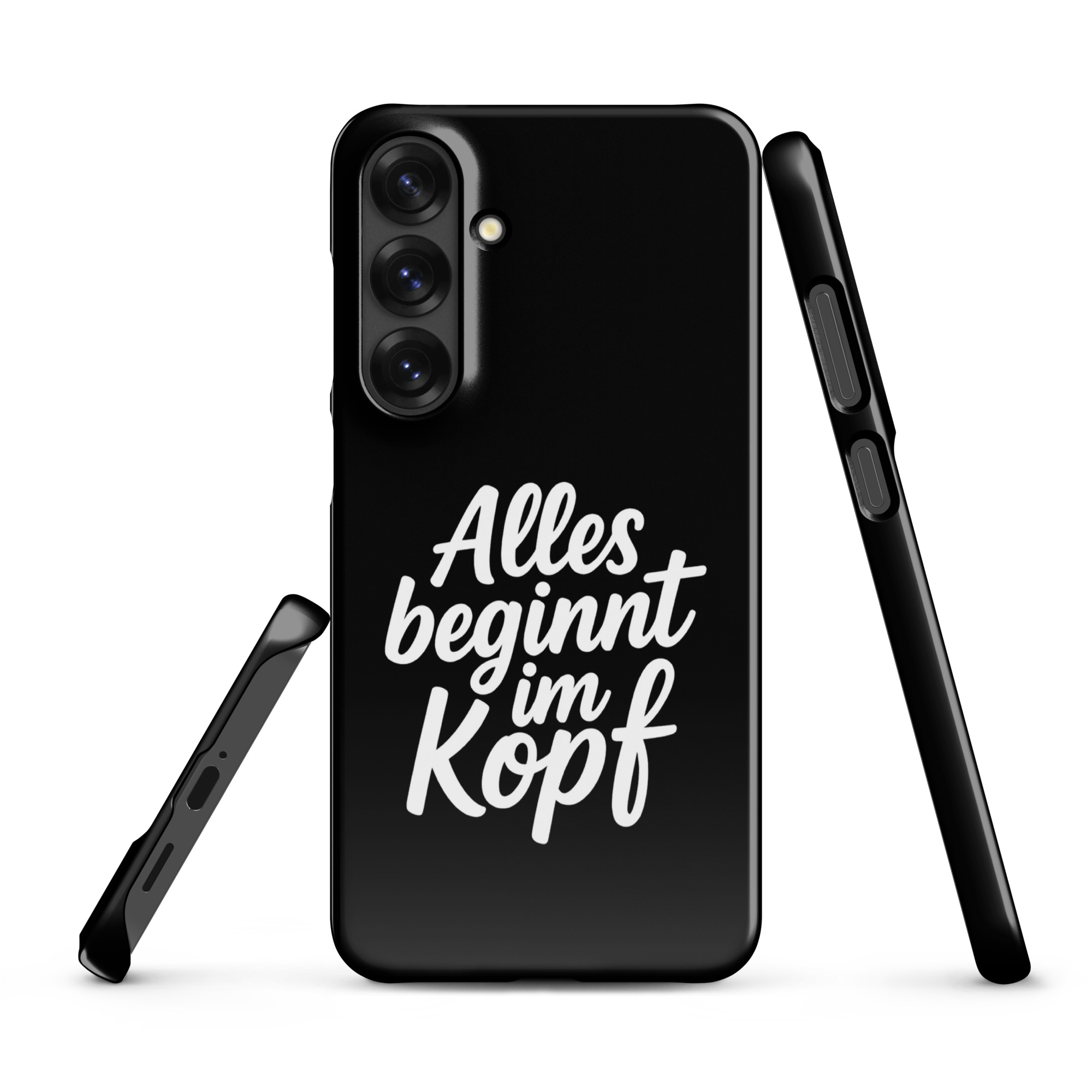 Alles beginnt im Kopf Snapcase Samsung®-Hülle – Accessoires – klamottn.de Alles beginnt im Kopf Snapcase Samsung®-Hülle – Accessoires – klamottn.de