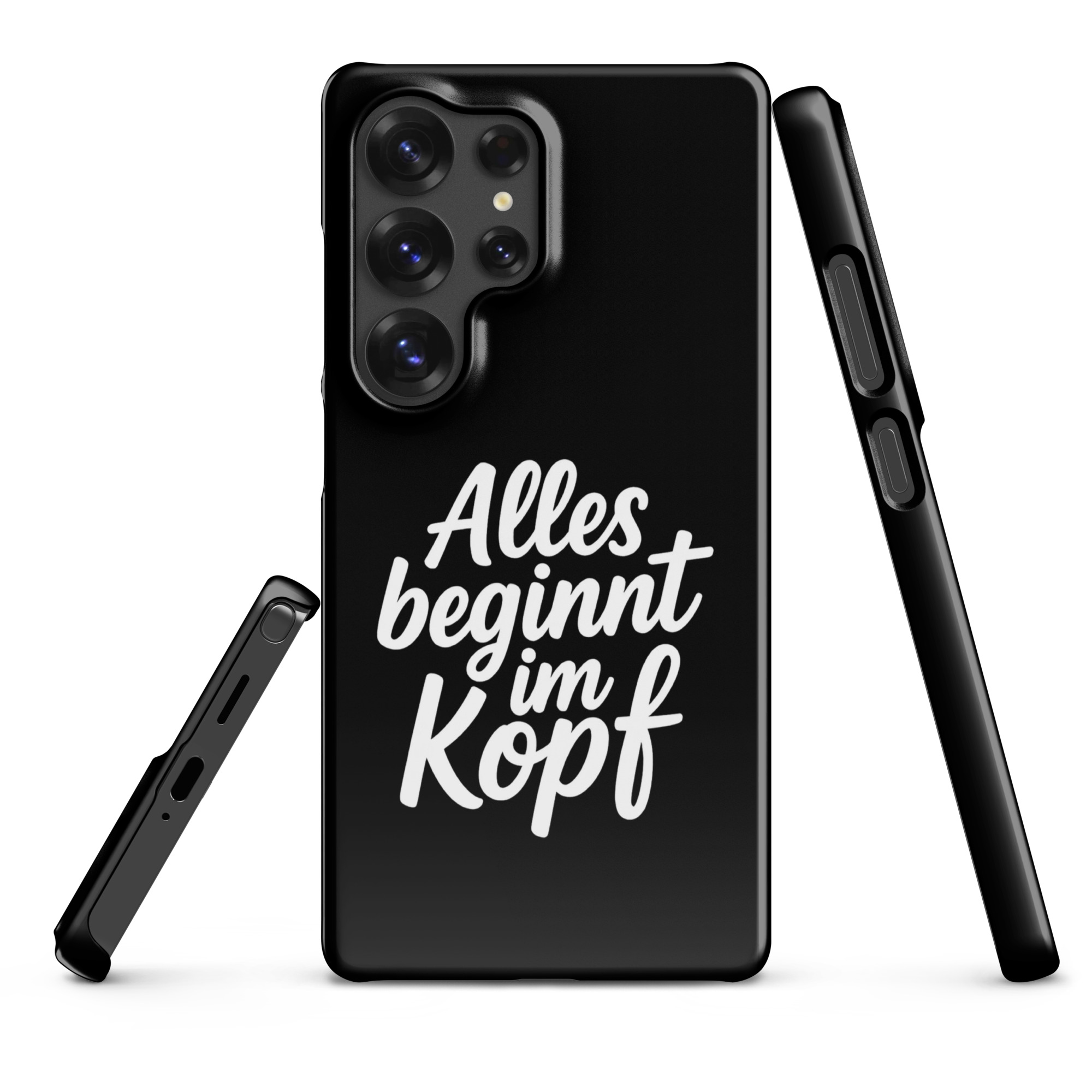 Alles beginnt im Kopf Snapcase Samsung®-Hülle – Accessoires – klamottn.de Alles beginnt im Kopf Snapcase Samsung®-Hülle – Accessoires – klamottn.de