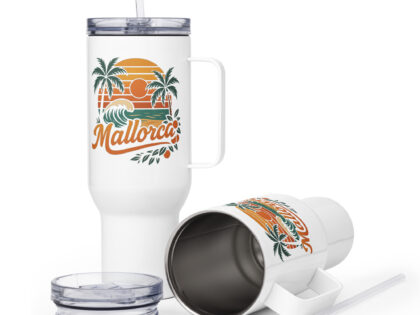 Mallorca Retro Sunset Thermobecher – Accessoires – klamottn.de