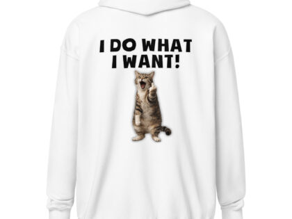 I do what I want Katze Unisex Heavy-Blend Zip Hoodie – Zip Hoodies – klamottn.de