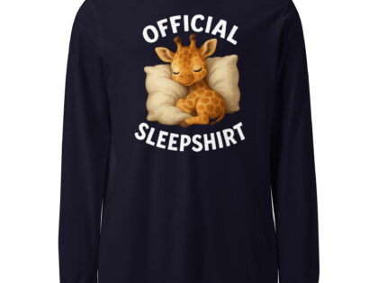 Official Sleepshirt Giraffe Langärmeliges Unisex-T-Shirt – Langarm T-Shirts – klamottn.de