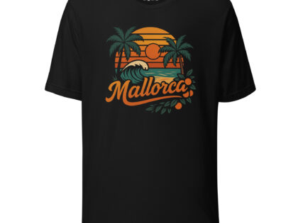Mallorca Retro Sunset Unisex-T-Shirt – T-Shirts – klamottn.de
